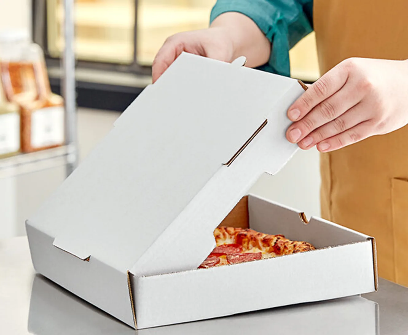 Chất liệu của hộp bánh pizza tùy chỉnh.